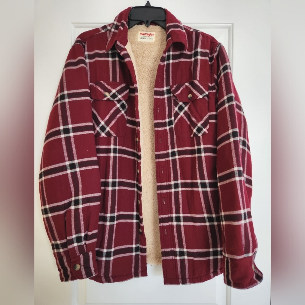Wrangler Sherpa Lined Jacket - Size S